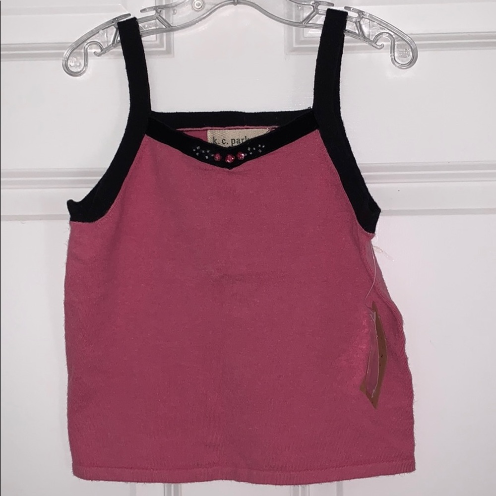 🌺 NWT KC Parker Sweater Tank Top Sz7/8